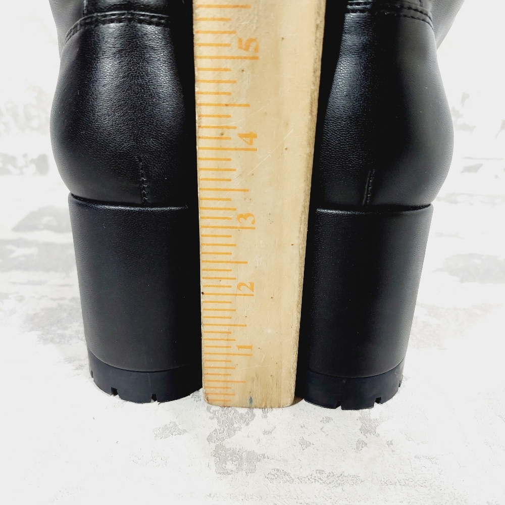 New Aerosoles Esen Faux Leather Lace Up Boots K568 - Picture 7 of 12